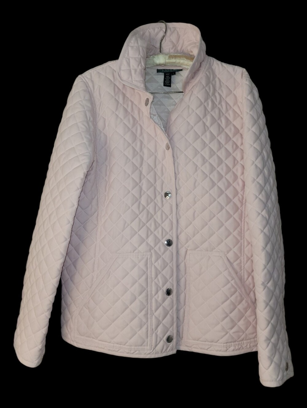 Lauren Ralph Lauren Pink Quilted Jacket L